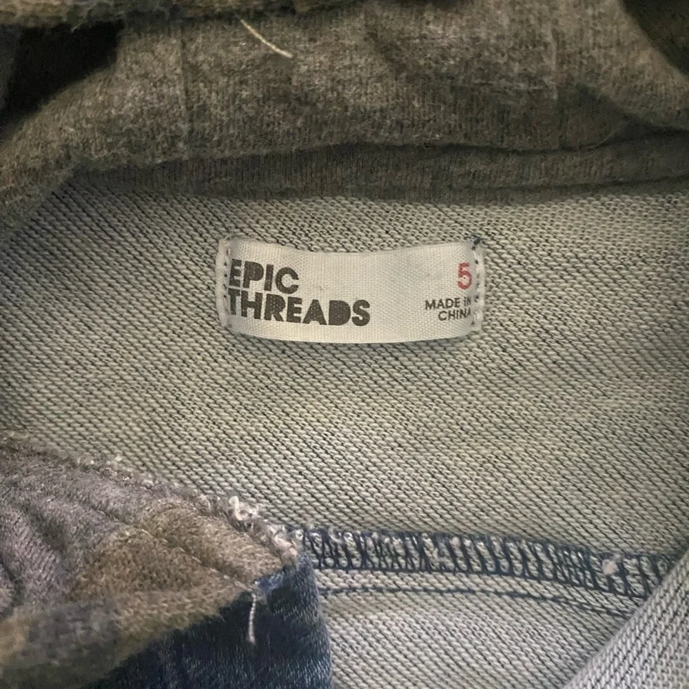 EPIC THREADS-GIRLS SIZE 5-DENIM AND CAMO JACKET